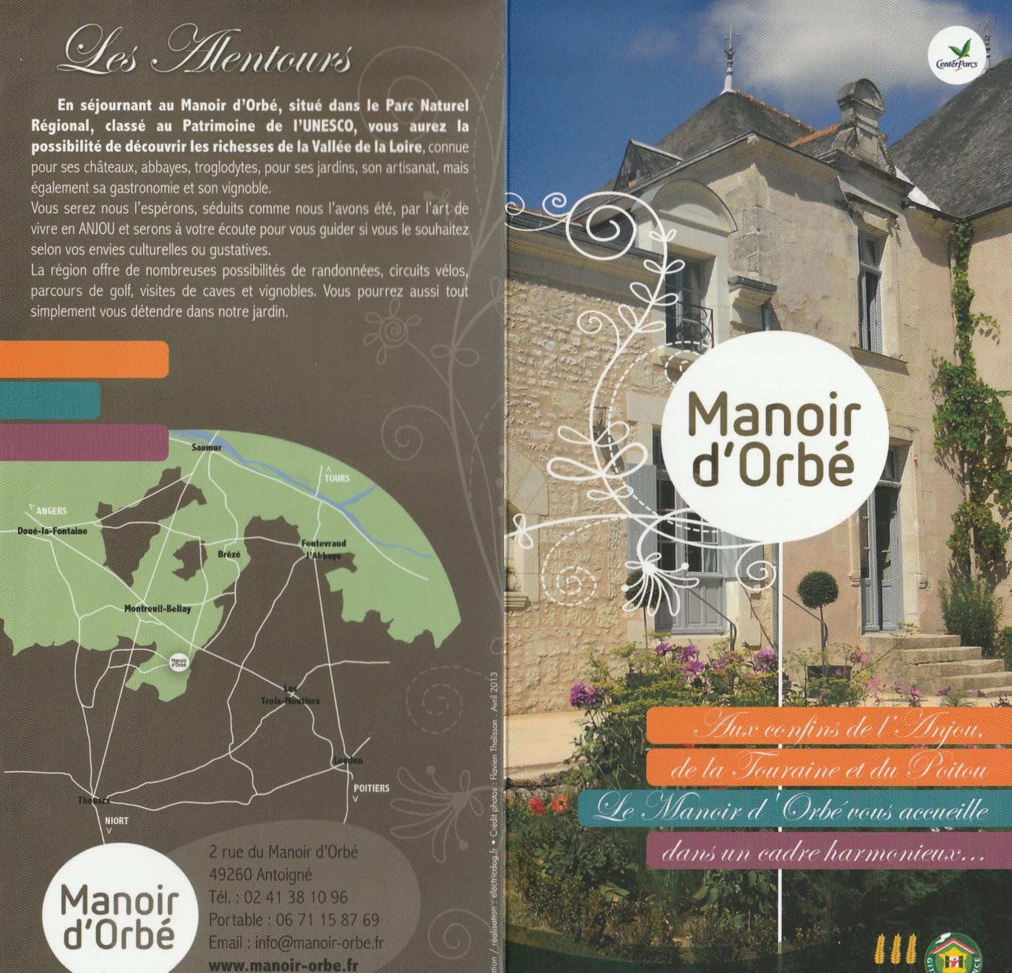 Hotel Manoir D'Orbe Montreuil-Bellay Exterior foto
